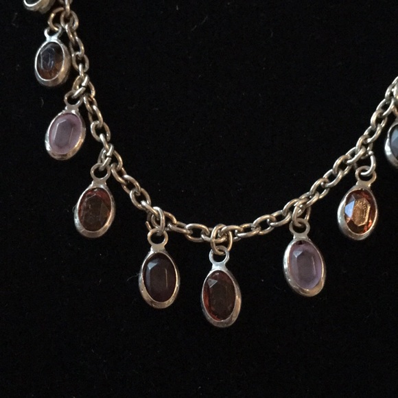 Estate 16” vintage solid Sterling silver necklace with matching earrings… - Picture 2 of 8